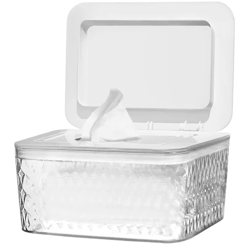 Vista 11 de Paquete de 2 Dispensadores de Toallitas con Diseño de Sello - Dispensador de Toallitas Soporte de Toallitas Caja de Toallitas para Baño Mantiene