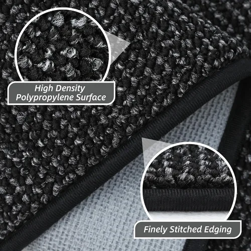 Vista 3 de BEQHAUSE Alfombra de Entrada de 20"x32" Tapete Interior para Puerta Antideslizante Lavable, Alfombras de Pasillo Absorbentes y Resistentes a Manchas