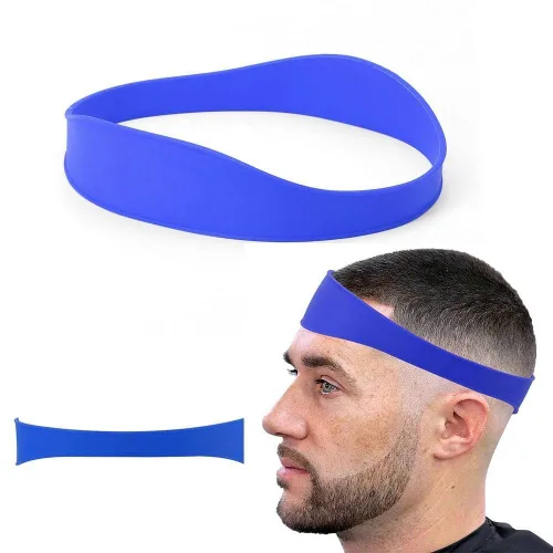 Vista 12 de Plantilla de afeitado con escote y guía de corte para hombres, color negro