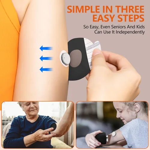 Vista 3 de Jinyusega Parches adhesivos para Dexcom G7 - 20 piezas de parches Dexcom G7 impermeables, con pestaña de fácil desprendimiento y respaldo 10#