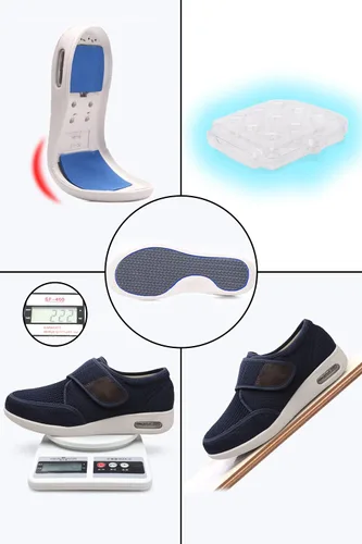 Vista 3 de Zapatos deportivos ajustables para hombre, para la diabetes, agregando fertilizante para ampliar la hinchazón del pie, zapatos antideslizantes