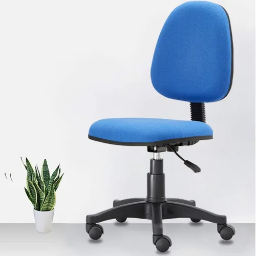 Vista 2 de Silla de trabajo de escritorio de computadora de malla con soporte lumbar de oficina ergonómica grande (azul)