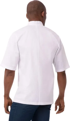 Vista 3 de Chef Works Abrigo de chef Volnay para hombre personalizado