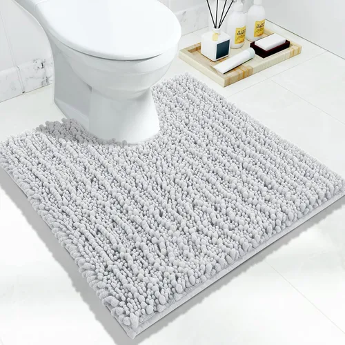 Vista 97 de Yimobra Alfombras de Baño Antideslizantes Lavables - Alfombra de Baño de Chenilla Ultra Suave Absorbente, Alfombra Peluda de Secado Rápido para Negro