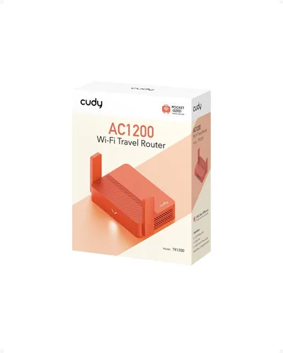Vista 8 de Cudy AC1200 Mini enrutador Wi-Fi de bolsillo, OpenWRT, USB-C, VPN, TR1200 (paquete de 3)