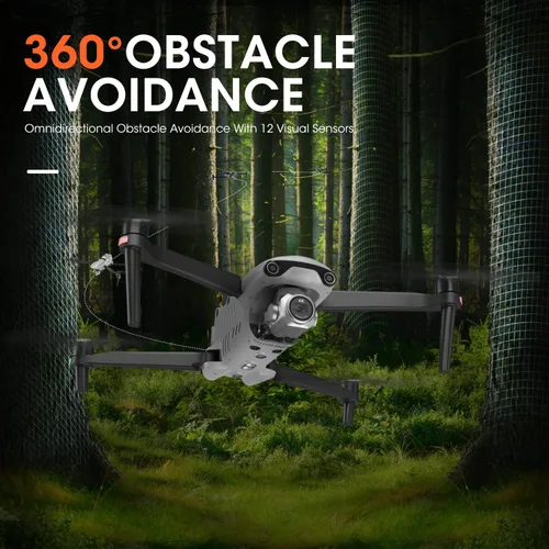 Vista 4 de Autel Robotics EVO 2 Pro V3: 2025 Son-y 1" CMOS y video HDR 6K, algoritmo de luz de luna 2.0, ISO máximo 44000, DNG de 12 bits, controlador