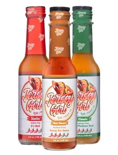 Vista 8 de Jersey Girl Hot Sauce Co Scorchin' - Salsa picante sin sal ni sodio, 5 onzas, salsa de pimienta Carolina Reaper & Dragon's Breath (paquete de 2)
