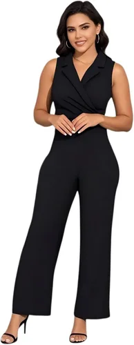 Vista 70 de DeftSharp Overol largo y elegante para mujer, sexy, para cóctel, fiesta, club, casual, para trabajo