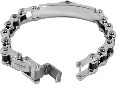 Vista 2 de Harley-Davidson HSB0071-75 - Pulsera de identificación para bicicleta para hombre acero inoxidable