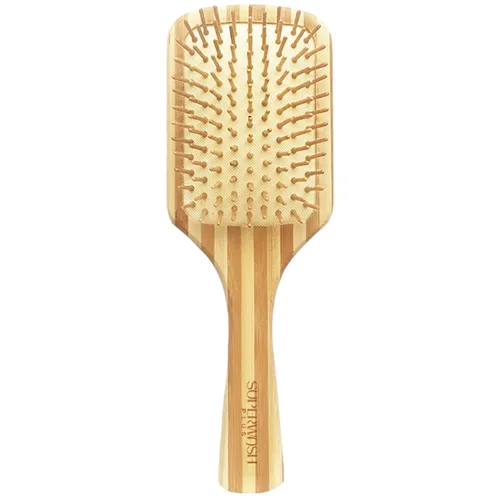 Vista 11 de Juego de cepillos de cabello para mujeres y hombres, cerdas de bambú natural, cepillo de paleta plana para cabello húmedo y seco, desenredante