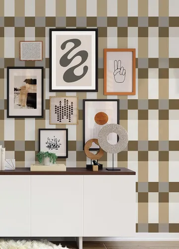 Vista 3 de RoomMates Emily Rayna Neutral Framework - Papel pintado para despegar y pegar, RMK12735PLW