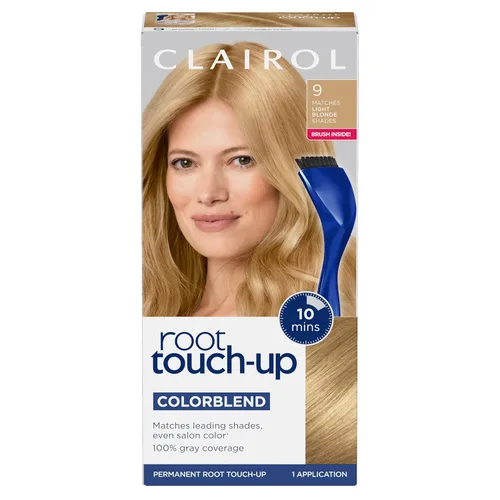Vista 55 de Clairol Root Touch-Up de Nice'n Easy Tinte Permanente para el Cabello, 10 Rubio Extra Claro, Paquete de 1
