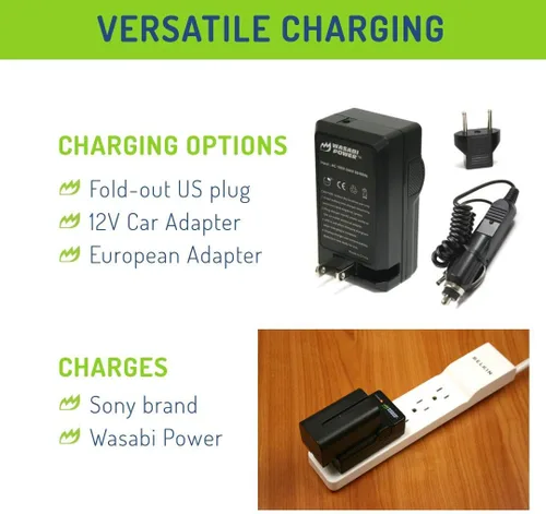 Vista 5 de Wasabi Power Batería para Sony NP-F730, NP-F750, NP-F760, NP-F770 (4900mAh) y Sony DCR-VX2100, DSR-PD150, DSR-PD170, FDR-AX1, HDR-AX2000, HDR-FX1