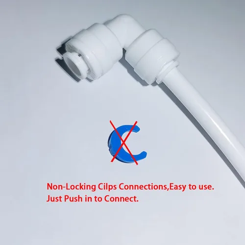 Vista 3 de MALIDA Adaptador de rosca hembra de conector rápido codo y combinación recta, rosca de 1/2 pulgada x tubo de 1/4 pulgadas OD Push to Connect