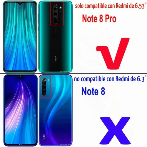 Vista 2 de MaiJin Funda para Xiaomi Redmi Note 8 Pro (6.39 pulgadas) Suave TPU Gel de goma parachoques transparente contraportada