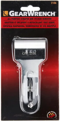Vista 2 de GEARWRENCH Raspador multiusos y removedor de calcomanías - 2106 negro grande