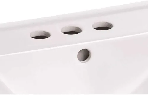 Vista 3 de American Standard 9024004EC.020 Decorum - Lavabo de baño con Everclean y centros de 4 pulgadas, color blanco