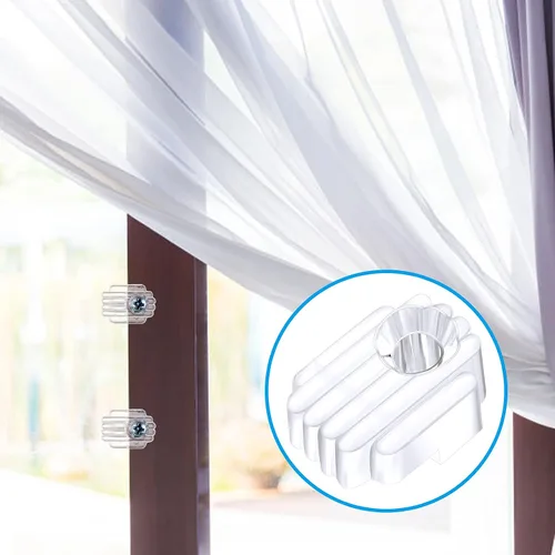 Vista 6 de Blulu Paquete de 20 clips sujetadores de espejo para vidrio de 6 mm (6/25 pulgadas), kit para colgar espejos en la pared, sujetadores de retención