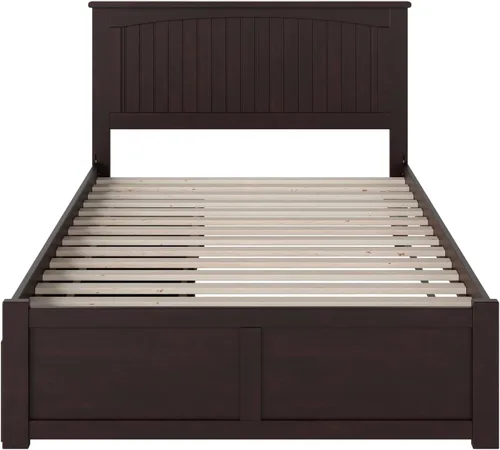 Vista 7 de Atlantic Furniture Nantucket - Cama de plataforma con 2 cajones de cama urbana Espresso