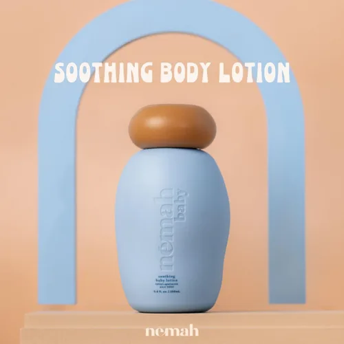 Vista 7 de Nemah Loción para bebé, hidratante para piel sensible, loción para recién nacidos y niños pequeños, con aceite de manzanilla aloe vera jojoba