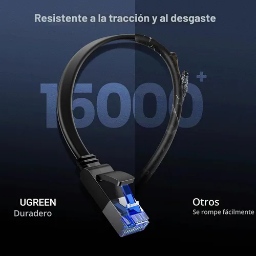 Vista 6 de UGREEN Cable Ethernet Cat 8 de 10 pies, 40 Gbps 2000 Mhz de alta velocidad