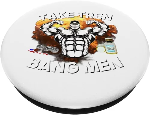 Vista 2 de Take Tren Bang Men Funny Bodybuilding Design Aesth etic PopSockets PopGrip intercambiable