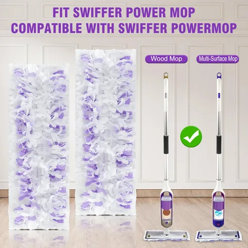Vista 2 de Paquete de 40 repuestos desechables para mopa eléctrica Swiffer Power Mop