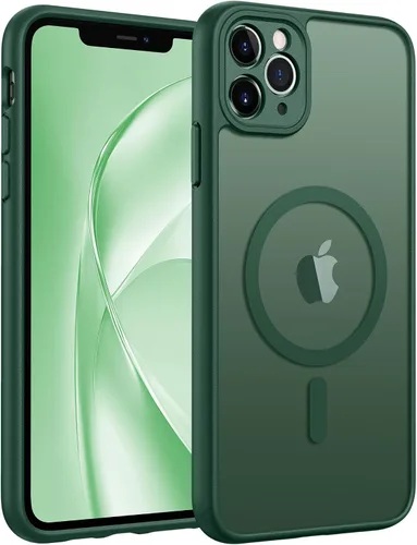 Vista 219 de FNTCASE - Funda para iPhone 16 Pro: magnética, mate, translúcida, de grado militar, protectora contra caídas, resistente, fina, duradera y a prueba
