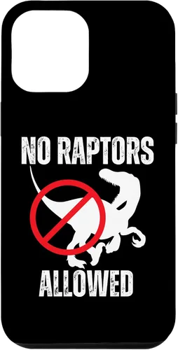 Vista 6 de Funda para iPhone 15 No Raptors Allowed Funny Neighborhood Dino Design