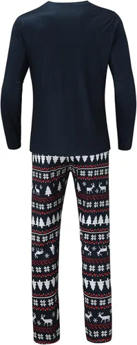 Vista 6 de Pijamas de Navidad para la familia, conjunto de pijamas de Navidad 2023, ropa de dormir divertida con estampado de Papá Noel, pijamas familiares a