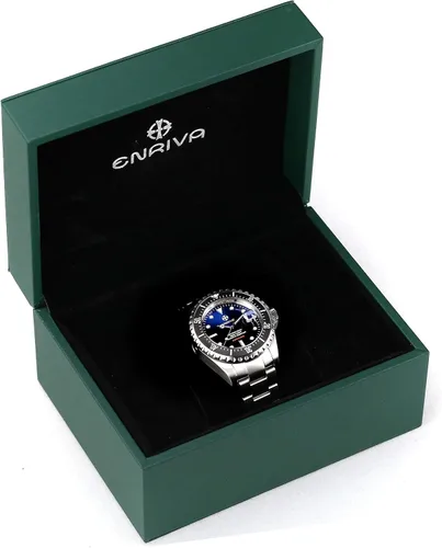 Vista 6 de ENRIVA - Reloj automático de buceo profesional para hombre, para buceo, con bisel de cerámica, con viento automático, para hombre
