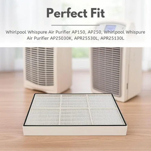 Vista 3 de Nispira Filtro HEPA verdadero (pequeño) con 4 filtros de precarbono compatible con los modelos Whirlpool Whispure de purificador de aire AP150