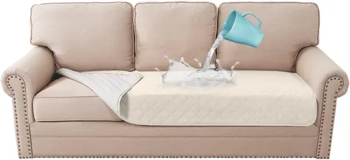 Vista 11 de Fundas de cojín 100% impermeables para sofá de cama de perro, protector de sofá seccional para mascotas, protector antideslizante de muebles