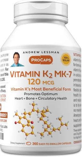 Vista 15 de Andrew Lessman ProCaps Vitamina K2 MK-7 120 mcg 30 cápsulas blandas