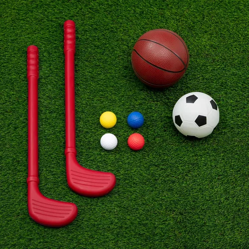 Vista 7 de Delta Children Marvel Spider Man Centro Deportivo 4 en 1 – Aro de Baloncesto Ajustable Easy Score, Red de Fútbol/Hockey y Juego de Golf, Rojo/Azul