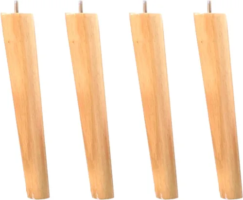 Vista 8 de M8 - Patas oblicuas de madera maciza para muebles, patas de mesa, patas de soporte para sofá, 3.1-27.6 in, para mueble de TV, escritorio, mesa