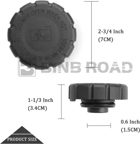 Vista 6 de Tapa de tanque de expansión de depósito de refrigerante de radiador tipo atornillable compatible con Mercedes-Benz C E S CLA SLK GLA GLE Class