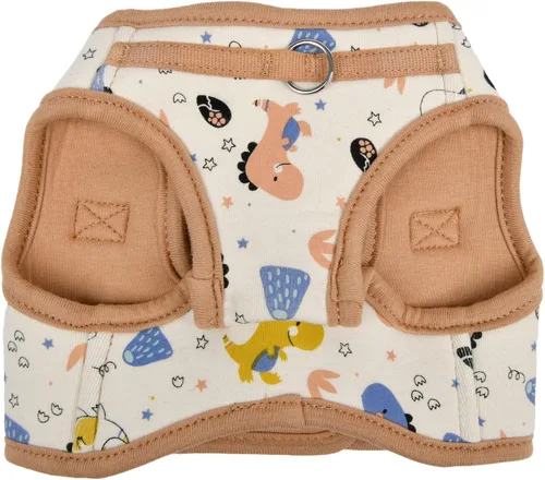 Vista 3 de Puppia Arnés para perro con chaleco de moda para primavera y verano, beige_Minmi, talla S