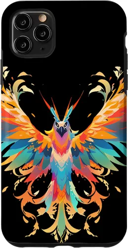 Vista 12 de Funda para iPhone 11 Rising Phoenix Fire Colorful Bird Open Wing Rebirth