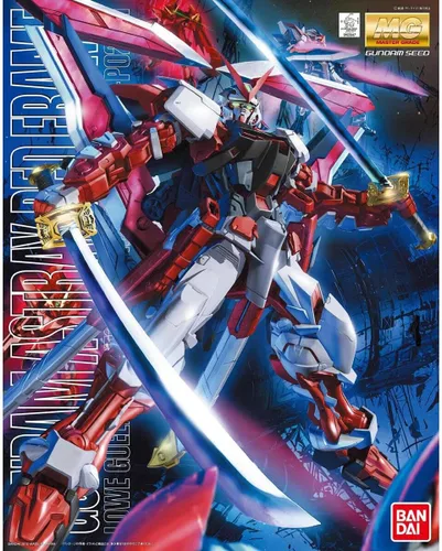 Vista 5 de Gundam Astray Red Frame Custom Gundam Seed Astray, Bandai MG 1/100 Kit de construcción