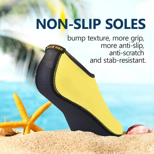 Vista 2 de JACKSHIBO Zapatos de Agua para Mujeres y Hombres Zapatos de Natación Calcetines de Agua para Elementos Esenciales de Crucero Natación Aqua Playa