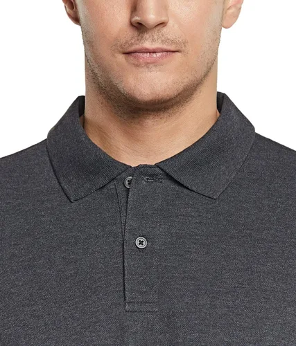 Vista 4 de TSLA Camisas polo de piqué de algodón para hombre, ajuste clásico, manga corta, lisas, casuales, de rendimiento, elástica, para golf