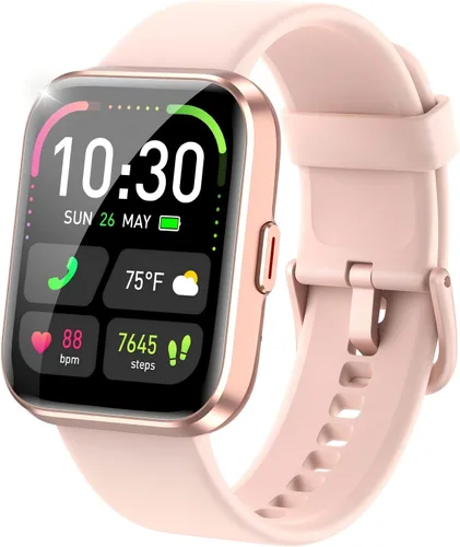 Vista 12 de Relojes inteligentes para mujeres y hombres, reloj inteligente Alexa HD de 1.83 pulgadas para Android y iPhone (llamadas/SMS/recordatorios), reloj