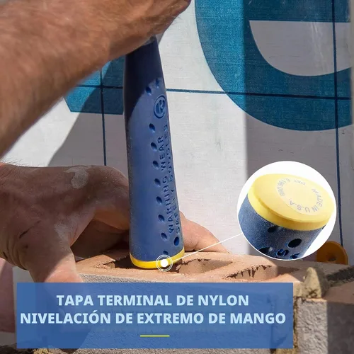 Vista 4 de Estwing Martillo de carpintero/albañil - Herramienta de albañil de 16 oz con construcción de acero forjado y mango con reducción de impacto