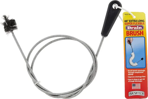 Vista 2 de Cepillo de drenado superflexible, extralargo Brushtech, 48 in.