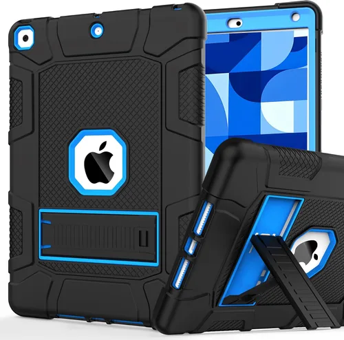 Vista 43 de Funda para iPad de 7ª/8ª generación, funda para iPad 10.2, híbrida, resistente, a prueba de golpes, funda de protección contra caídas construida