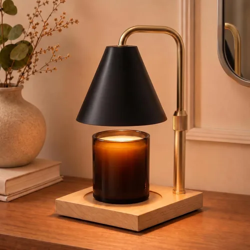 Vista 10 de Temporizador de lámpara calentador de velas y control remoto B.negro