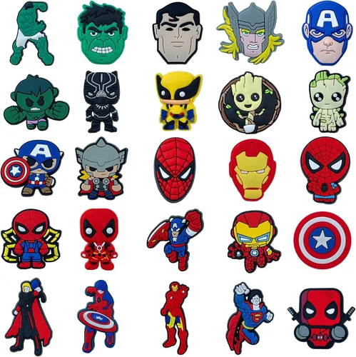 Vista 4 de hitioCC 100 Pack Randow Cute Cartoon Anime Shoe Charms Charma for Boys Girls, Cool Charms Bulk Pins for Kids, Toddler Charms Accessories for Shoe