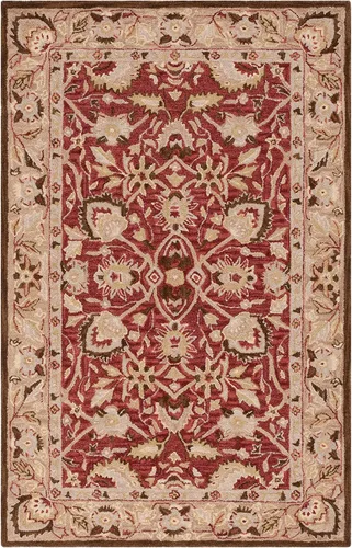 Vista 25 de SAFAVIEH Antiquity Collection - Alfombra decorativa de 3 x 5 pies, color marfil y beige, hecha a mano, lana tradicional, ideal para zonas de alto