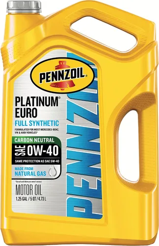 Vista 14 de Aceite de motor completamente sintético Platinum Euro 0W-40 de Pennzoil, 1 cuarto de galón